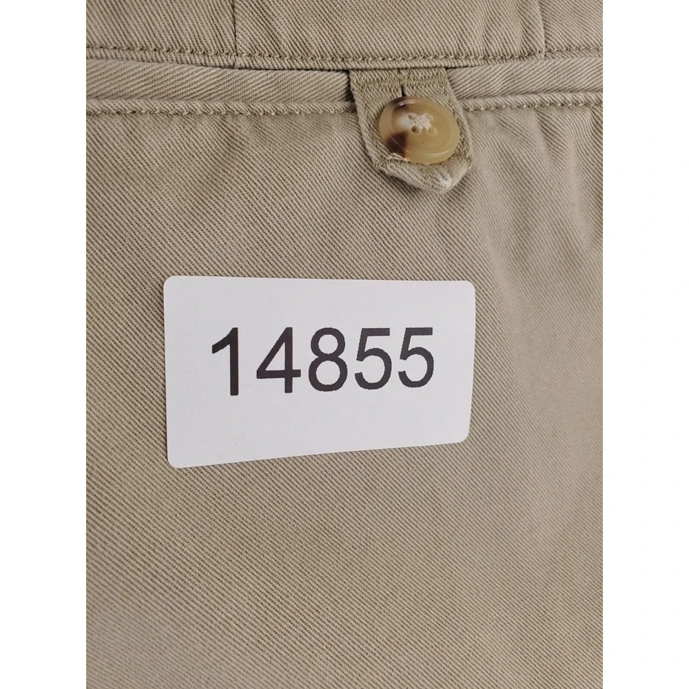 Polo Ralph Lauren Pants Mens 35x32*‎ Khaki Classic Fit Chino Flat Front Preppy